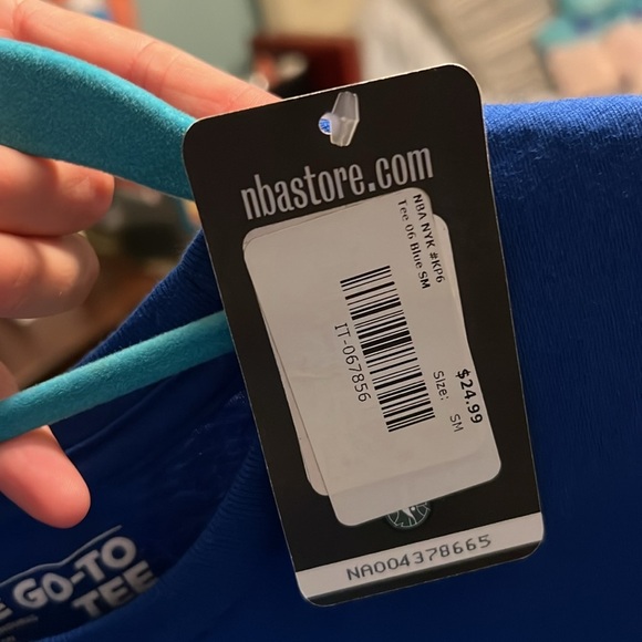 Adidas Blue and Orange #KP6 Knicks T-Shirt - Picture 6 of 6